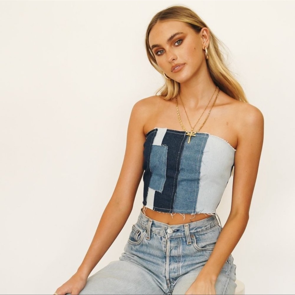 Verge Girl denim tub top